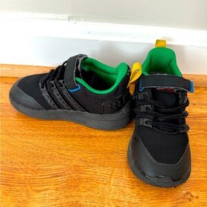 ADIDAS BLACK X LEGO RACER TR21 ELASTIC LACE AND TOP STRAP TODDLER SNEAKER